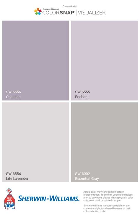 sherwin williams lavender colors